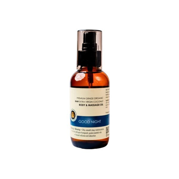 Bodhi Tree Organic Raw Extra Virgin Coconut Body & Massage Oil Good Night 120ml