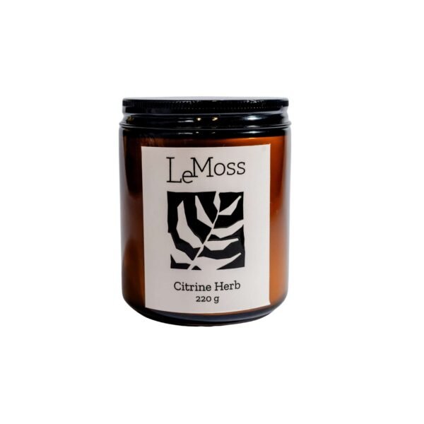 Le Moss Natural Candle Citrine Herb 220gr