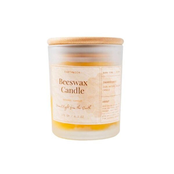 Natural 100% Beeswax Candle Jar 175gr