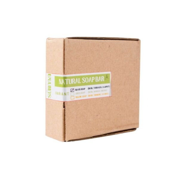 Suma Natural Soap Bar Black ( Basil ,Tarragon, Cajuput)