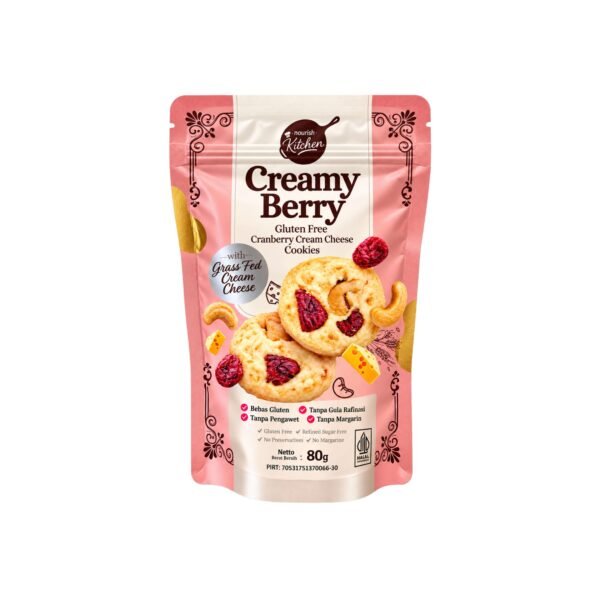 Nourish Creamy Berry Gluten Free Cookie 80gr